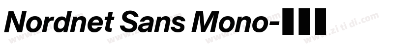 Nordnet Sans Mono字体转换